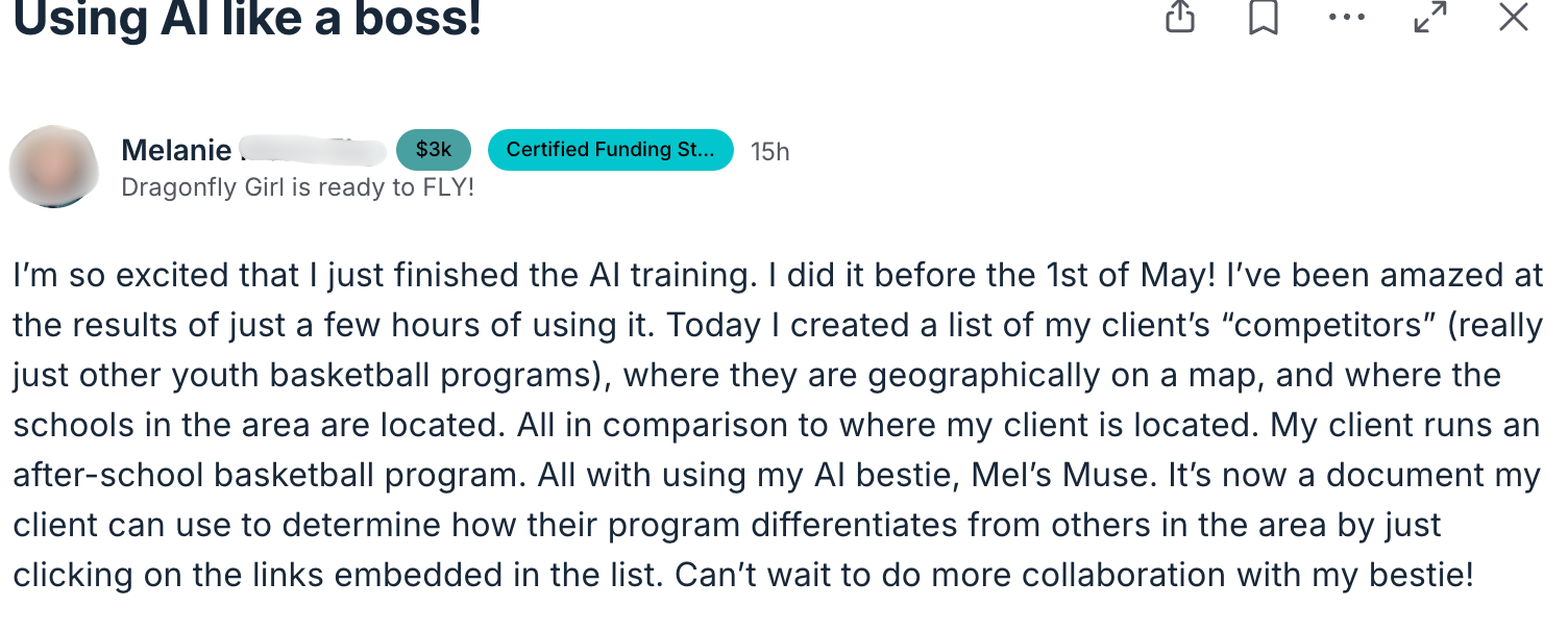 Melanie Testimonial
