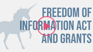 How to use Freedom of Information Act for Past Grants webinar