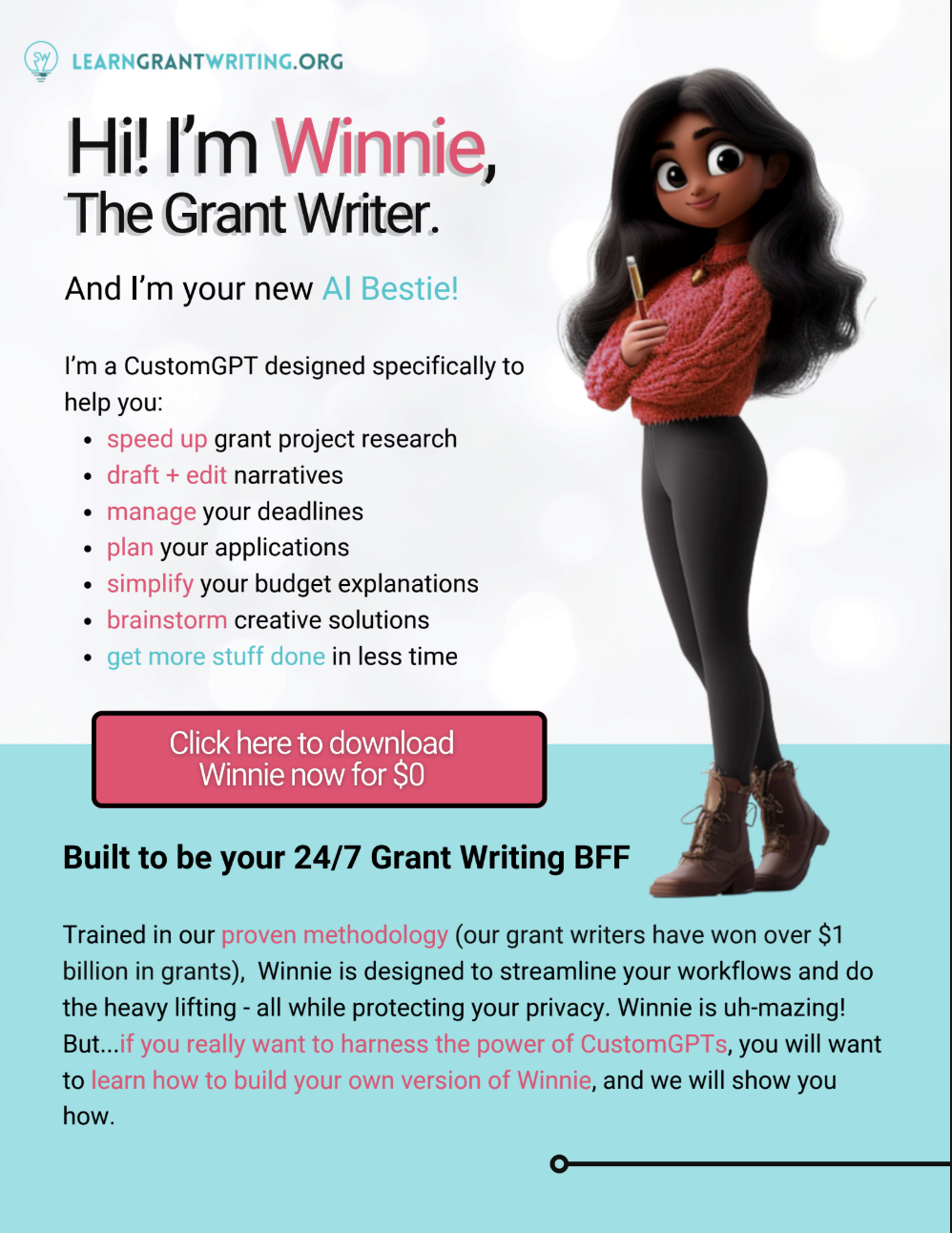 Winnie the Grant Writer