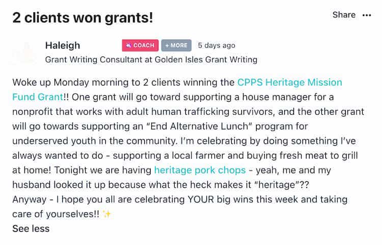 screenshot of member wins