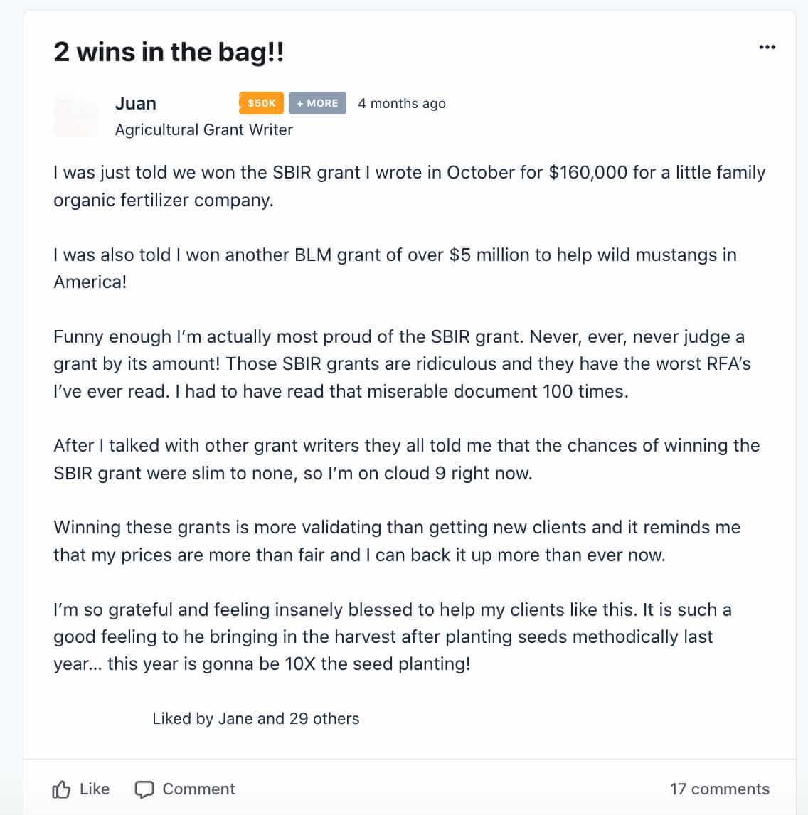 screenshot of member wins