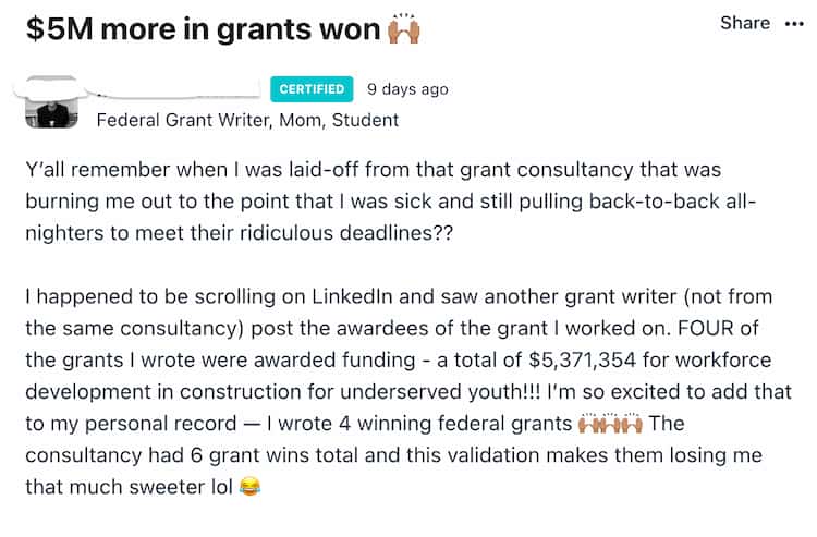 screenshot of member wins